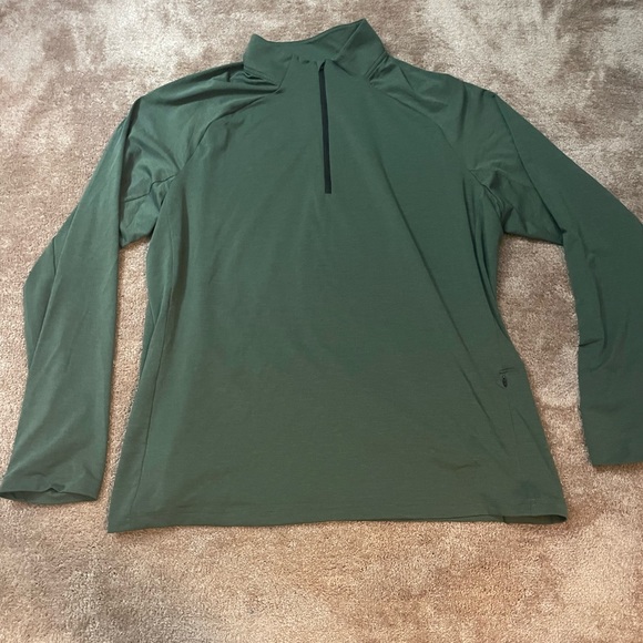 REI men’s forest green quarter zip. Size XL. - Picture 1 of 6